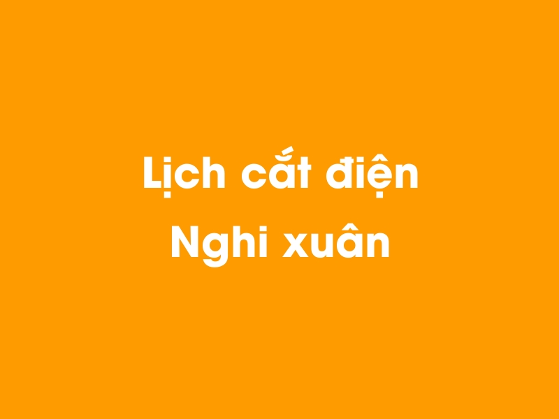 Lịch cúp điện Nghi xuân hôm nay 14/05/2025